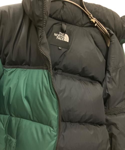 THE NORTH FACE（ザ ノース フェイス）THE NORTH FACE (ザ ノース フェイス) ヌプシダウンジャケット ブラック×グリーン サイズ:SIZE Lの古着・服飾アイテム