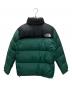THE NORTH FACE (ザ ノース フェイス) ヌプシダウンジャケット ブラック×グリーン サイズ:SIZE L：16000円