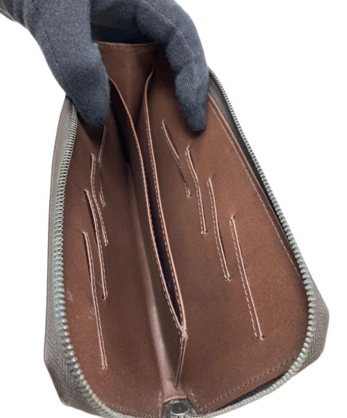 YUHAKU（ユハク）YUHAKU (ユハク) L字ファスナー長財布　YUHAKU（ユハク） ブラウンの古着・服飾アイテム