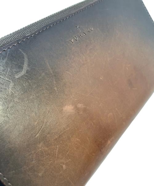 YUHAKU（ユハク）YUHAKU (ユハク) L字ファスナー長財布　YUHAKU（ユハク） ブラウンの古着・服飾アイテム