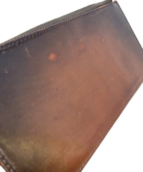 YUHAKU（ユハク）YUHAKU (ユハク) L字ファスナー長財布　YUHAKU（ユハク） ブラウンの古着・服飾アイテム