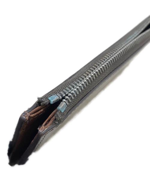 YUHAKU（ユハク）YUHAKU (ユハク) L字ファスナー長財布　YUHAKU（ユハク） ブラウンの古着・服飾アイテム