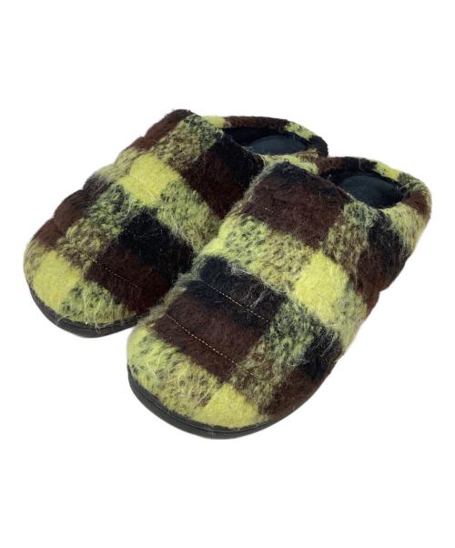 SUBU（スブ）SUBU (スブ) モヘアサンダル　SUBU(スブ)　AFTER SCHOOL イエロー×ブラック サイズ:不明の古着・服飾アイテム