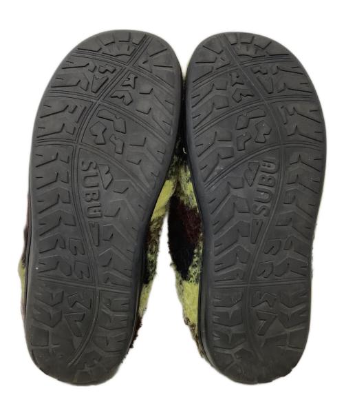 SUBU（スブ）SUBU (スブ) モヘアサンダル　SUBU(スブ)　AFTER SCHOOL イエロー×ブラック サイズ:不明の古着・服飾アイテム