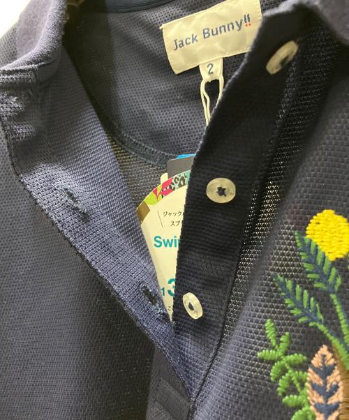 JACK BUNNY（ジャックバニー）JACK BUNNY (ジャックバニー) ゴルフウェア(トップス) セオアルファー UV 半袖 ポロシャツ ネイビー サイズ:SIZE 2の古着・服飾アイテム