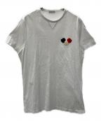 MONCLERモンクレール）の古着「半袖カットソー　MONCLER」｜ホワイト