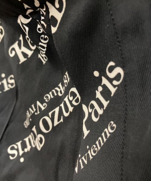 KENZO（ケンゾー）KENZO (ケンゾー)  ヴェルディ ロゴプリント ワイドレッグ パジャマパンツ ブラック サイズ:SIZE 34 未使用品の古着・服飾アイテム