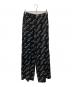KENZO (ケンゾー)  ヴェルディ ロゴプリント ワイドレッグ パジャマパンツ ブラック サイズ:SIZE 34 未使用品：20000円