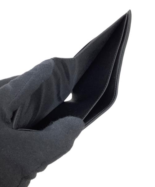 BALENCIAGA（バレンシアガ）BALENCIAGA (バレンシアガ) 2つ折り財布　BALENCIAGA（バレンシアガ）591315　Black and sky blue cash square folded wallet ブラックの古着・服飾アイテム