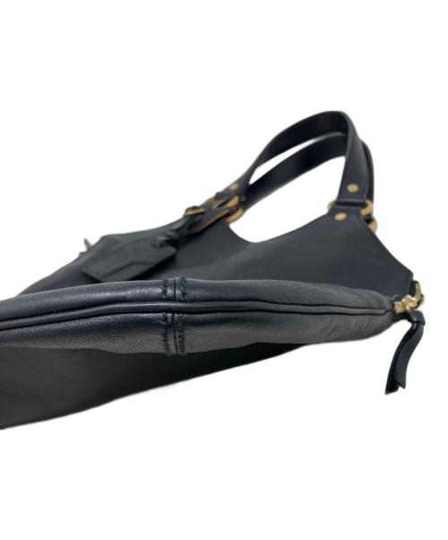 Yves Saint Laurent Rive Gauche（イヴ・サンローラン リヴ・ゴーシュ）Yves Saint Laurent Rive Gauche (イヴ・サンローラン リヴ・ゴーシュ) メトロポリス　レザートートバッグ ブラックの古着・服飾アイテム