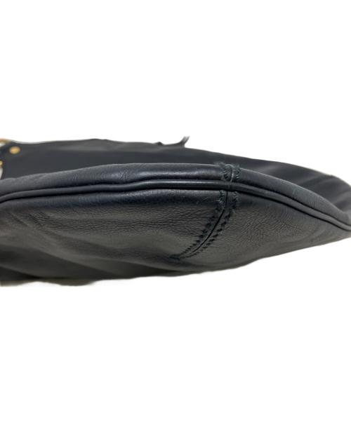 Yves Saint Laurent Rive Gauche（イヴ・サンローラン リヴ・ゴーシュ）Yves Saint Laurent Rive Gauche (イヴ・サンローラン リヴ・ゴーシュ) メトロポリス　レザートートバッグ ブラックの古着・服飾アイテム