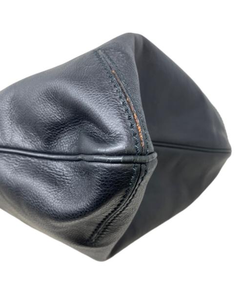 Yves Saint Laurent Rive Gauche（イヴ・サンローラン リヴ・ゴーシュ）Yves Saint Laurent Rive Gauche (イヴ・サンローラン リヴ・ゴーシュ) メトロポリス　レザートートバッグ ブラックの古着・服飾アイテム