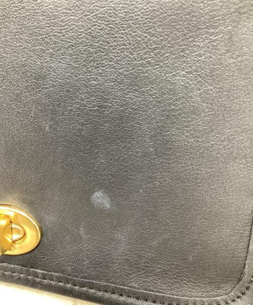 COACH（コーチ）COACH (コーチ) ターンロック　レザーショルダーバッグ　OLD COACH(オールドコーチ) ブラックの古着・服飾アイテム