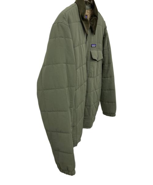 Patagonia（パタゴニア）Patagonia (パタゴニア) Isthmus Quilted Shirt Jacket グリーン サイズ:Lの古着・服飾アイテム