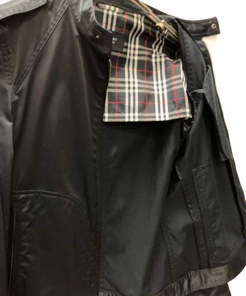 BURBERRY BLACK LABEL（バーバリーブラックレーベル）BURBERRY BLACK LABEL (バーバリーブラックレーベル)  ライダース ナイロンジャケット ブラック サイズ:SIZE Mの古着・服飾アイテム