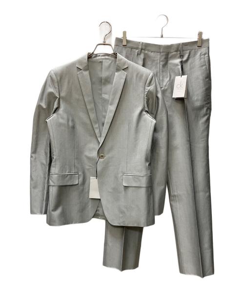 Calvin Klein（カルバンクライン）Calvin Klein (カルバンクライン) セットアップスーツ グレー サイズ:SIZE 38 未使用品の古着・服飾アイテム