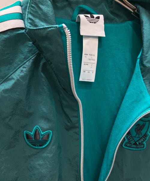 adidas（アディダス）adidas (アディダス) リバプールFC テラスアイコン ハーフジップ ジャケット グリーン サイズ:SIZE XLの古着・服飾アイテム