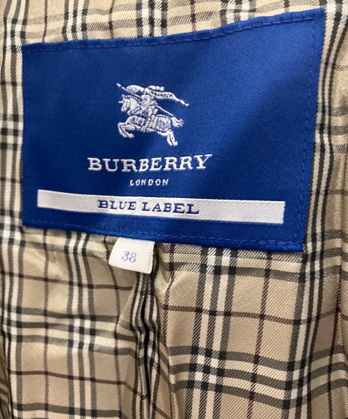 BURBERRY BLUE LABEL（バーバリー ブルー レーベル）BURBERRY BLUE LABEL (バーバリー ブルー レーベル) 裏地ノバチェック　トレンチコート ベージュ サイズ:SIZE 38の古着・服飾アイテム