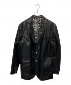 BEAMS×布袋寅泰ビームス×ホテイトモヤス）の古着「レザージャケット」｜ブラック