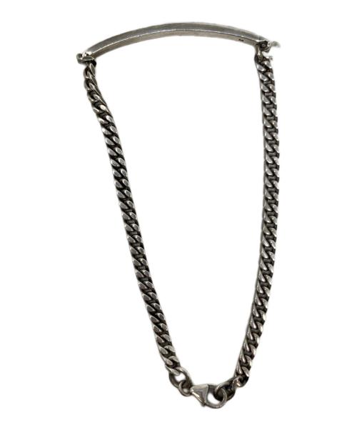 BOTTEGA VENETA（ボッテガベネタ）BOTTEGA VENETA (ボッテガベネタ) プレートブレスレット シルバーの古着・服飾アイテム