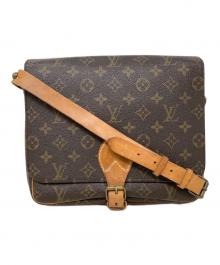 LOUIS VUITTON（ルイ ヴィトン）の古着「カルトシエールMM　ショルダーバッグ　LOUIS VUITTON」｜ブラウン