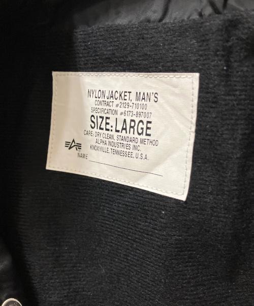 ALPHA INDUSTRIES INC（アルファインダストーリーズ）ALPHA INDUSTRIES INC (アルファインダストーリーズ)  フライトジャケット ブラック サイズ:SIZE Lの古着・服飾アイテム