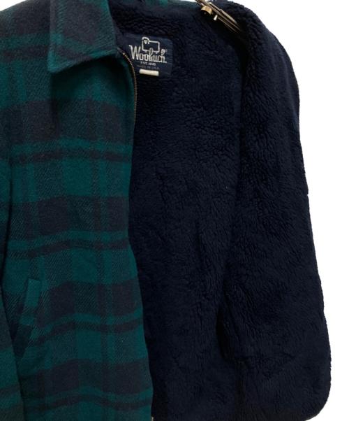 WOOLRICH（ウールリッチ）WOOLRICH (ウールリッチ) 80s ウール　ブルゾン グリーン×ネイビー サイズ:SIZE Mの古着・服飾アイテム