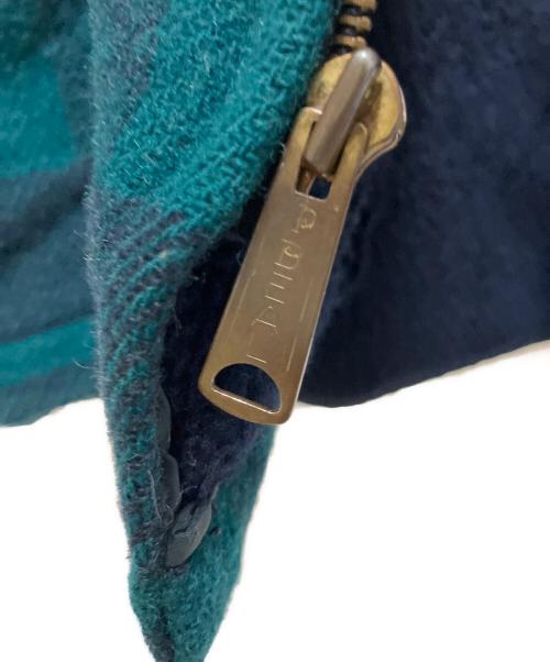 WOOLRICH（ウールリッチ）WOOLRICH (ウールリッチ) 80s ウール　ブルゾン グリーン×ネイビー サイズ:SIZE Mの古着・服飾アイテム