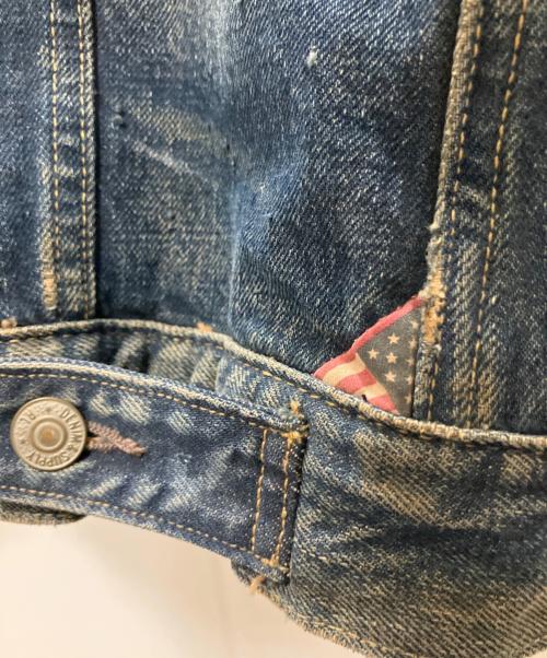 Denim & Supply Ralph Lauren（デニム＆サプライ ラルフローレン）Denim & Supply Ralph Lauren (デニム＆サプライ ラルフローレン) ブランケットライナーダメージ加工デニムジャケット インディゴ サイズ:SIZE XSの古着・服飾アイテム