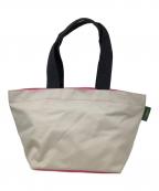 Herve Chapelierエルベシャプリエ）の古着「舟形ショルダーバッグ　Herve Chapelier（エルベシャプリエ）Mサイズ」｜ベージュ×ピンク