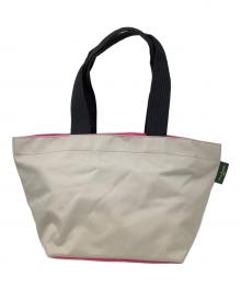 Herve Chapelier（エルベシャプリエ）の古着「舟形ショルダーバッグ　Herve Chapelier（エルベシャプリエ）Mサイズ」｜ベージュ×ピンク