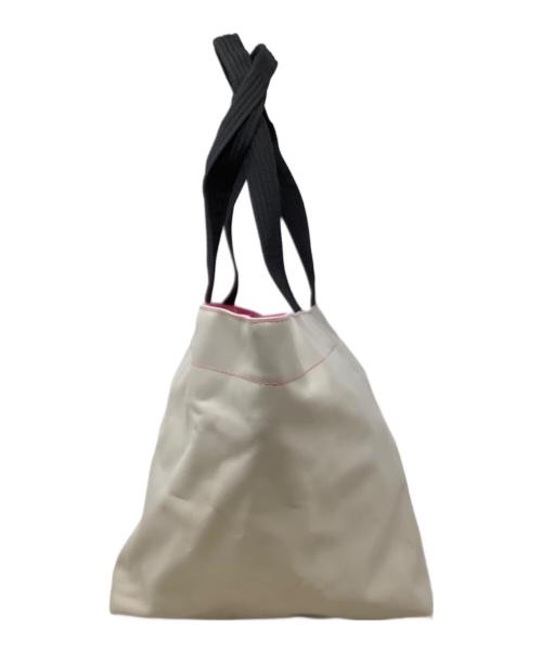 Herve Chapelier（エルベシャプリエ）Herve Chapelier (エルベシャプリエ) 舟形ショルダーバッグ　Herve Chapelier（エルベシャプリエ）Mサイズ ベージュ×ピンクの古着・服飾アイテム