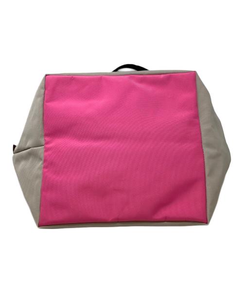 Herve Chapelier（エルベシャプリエ）Herve Chapelier (エルベシャプリエ) 舟形ショルダーバッグ　Herve Chapelier（エルベシャプリエ）Mサイズ ベージュ×ピンクの古着・服飾アイテム