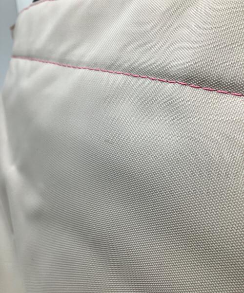 Herve Chapelier（エルベシャプリエ）Herve Chapelier (エルベシャプリエ) 舟形ショルダーバッグ　Herve Chapelier（エルベシャプリエ）Mサイズ ベージュ×ピンクの古着・服飾アイテム