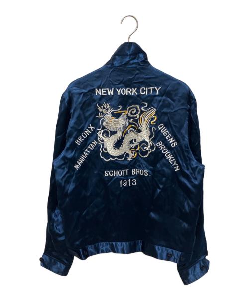 Schott（ショット）Schott (ショット) スーベニアジャケット ブルー サイズ:SIZE Sの古着・服飾アイテム