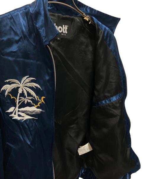 Schott（ショット）Schott (ショット) スーベニアジャケット ブルー サイズ:SIZE Sの古着・服飾アイテム