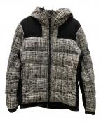 1PIU1UGUALE3 RELAXウノピゥウノウグァーレトレ リラックス）の古着「ハウンドトゥースジャガードダウンジャケット」｜グレー