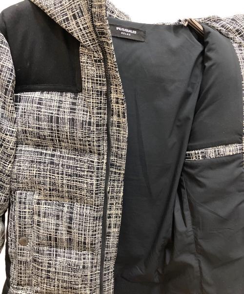 1PIU1UGUALE3 RELAX（ウノピゥウノウグァーレトレ リラックス）1PIU1UGUALE3 RELAX (ウノピゥウノウグァーレトレ リラックス) ハウンドトゥースジャガードダウンジャケット グレー サイズ:SIZE Sの古着・服飾アイテム