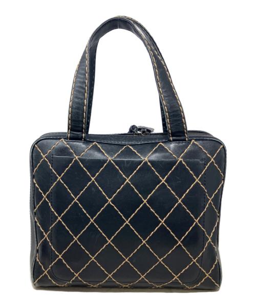 CHANEL（シャネル）CHANEL (シャネル) トートバッグ　ワイルドステッチ(wild stitch) ブラックの古着・服飾アイテム