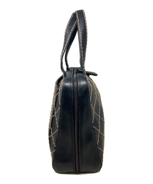 CHANEL（シャネル）CHANEL (シャネル) トートバッグ　ワイルドステッチ(wild stitch) ブラックの古着・服飾アイテム