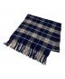 Burberry's（バーバリー）の古着「カシミヤ100％　マフラー　Burberry's（バーバリー）　ノバチェック」｜ネイビー×ブラウン