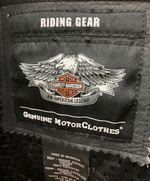 HARLEY-DAVIDSON（ハーレーダビッドソン）HARLEY-DAVIDSON (ハーレーダビッドソン) レザーライダースジャケット ブラック サイズ:SIZE Lの古着・服飾アイテム