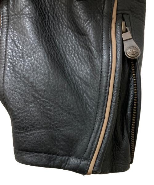 HARLEY-DAVIDSON（ハーレーダビッドソン）HARLEY-DAVIDSON (ハーレーダビッドソン) レザーライダースジャケット ブラック サイズ:SIZE Lの古着・服飾アイテム