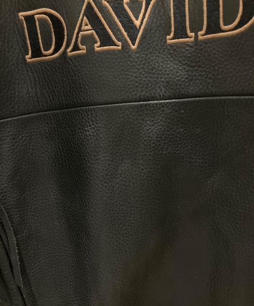 HARLEY-DAVIDSON（ハーレーダビッドソン）HARLEY-DAVIDSON (ハーレーダビッドソン) レザーライダースジャケット ブラック サイズ:SIZE Lの古着・服飾アイテム
