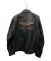 HARLEY-DAVIDSON (ハーレーダビッドソン) レザーライダースジャケット ブラック サイズ:SIZE L：35000円