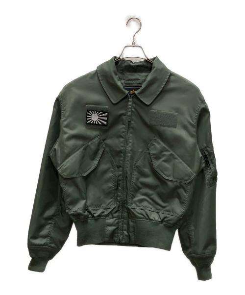 ALPHA INDUSTRIES（アルファインダストリーズ）ALPHA INDUSTRIES (アルファインダストリーズ) フライトジャケット グリーン サイズ:SIZE Lの古着・服飾アイテム