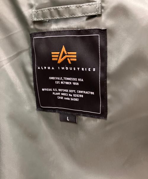 ALPHA INDUSTRIES（アルファインダストリーズ）ALPHA INDUSTRIES (アルファインダストリーズ) フライトジャケット グリーン サイズ:SIZE Lの古着・服飾アイテム