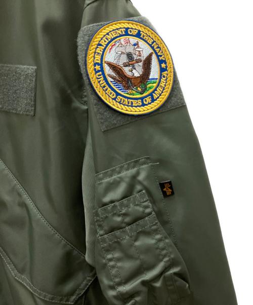 ALPHA INDUSTRIES（アルファインダストリーズ）ALPHA INDUSTRIES (アルファインダストリーズ) フライトジャケット グリーン サイズ:SIZE Lの古着・服飾アイテム