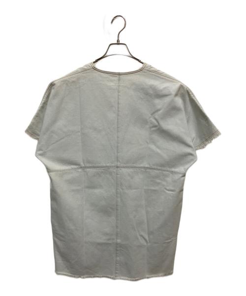 MM6 Maison Margiela（エムエムシックスメゾンマルジェラ）MM6 Maison Margiela (エムエムシックスメゾンマルジェラ) ロウウォッシュドデニムドレス　2017SS ホワイト サイズ:SIZE 36の古着・服飾アイテム