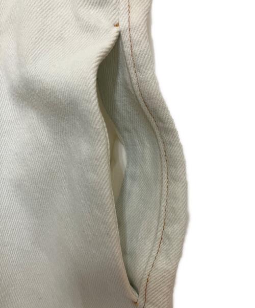 MM6 Maison Margiela（エムエムシックスメゾンマルジェラ）MM6 Maison Margiela (エムエムシックスメゾンマルジェラ) ロウウォッシュドデニムドレス　2017SS ホワイト サイズ:SIZE 36の古着・服飾アイテム